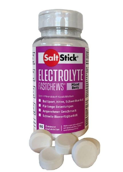 Salt Stick Fastchews Mixed Berry Elektrolyt-Kautabletten 60 Stück-Flasche