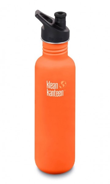 Klean Kanteen 800ml/27oz Trinkflasche Classic mit Sport Cap 3.0 - 10078