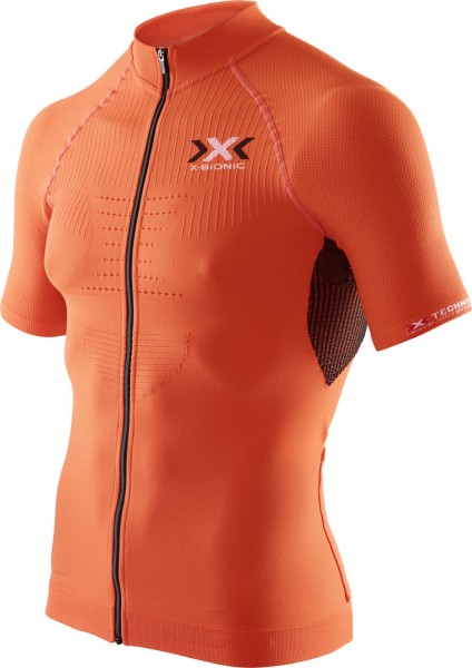 X-Bionic Men The Trick Bike Short Sleeve Full Zip Radshirt - O100044-O095
