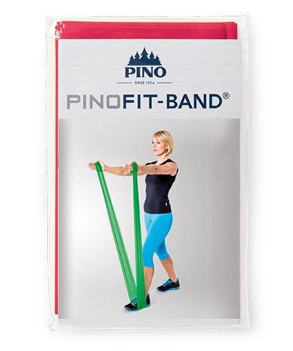PINOFIT® Gymnastikband Red / Rot - Widerstand mittel - Länge 2