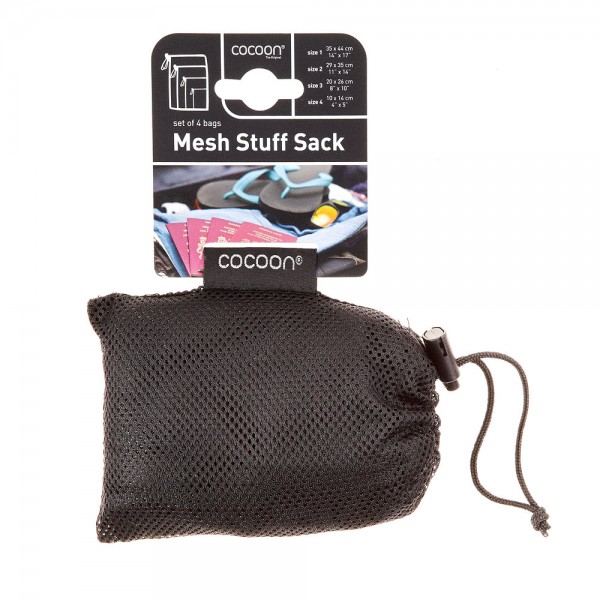 Cocoon Mesh stuff sack - Set mit 4 Netzbeuteln