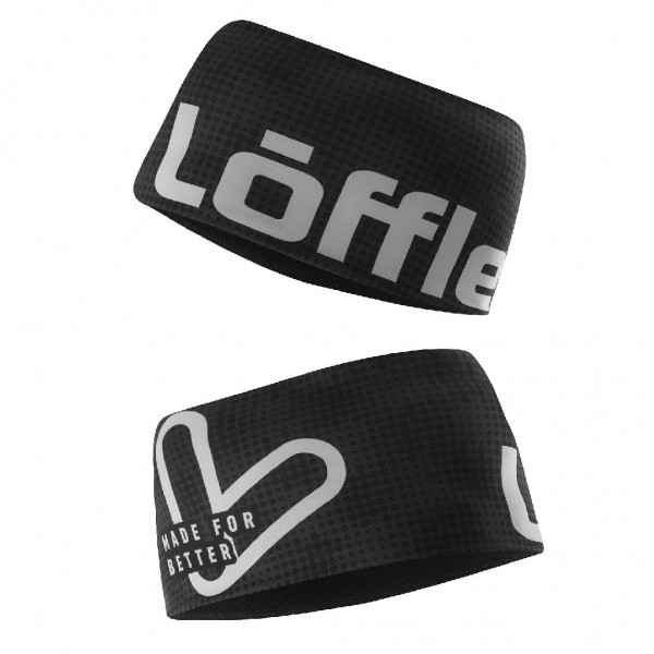 Löffler Headband Wide - breites Stirnband - 24525-990 Schwarz