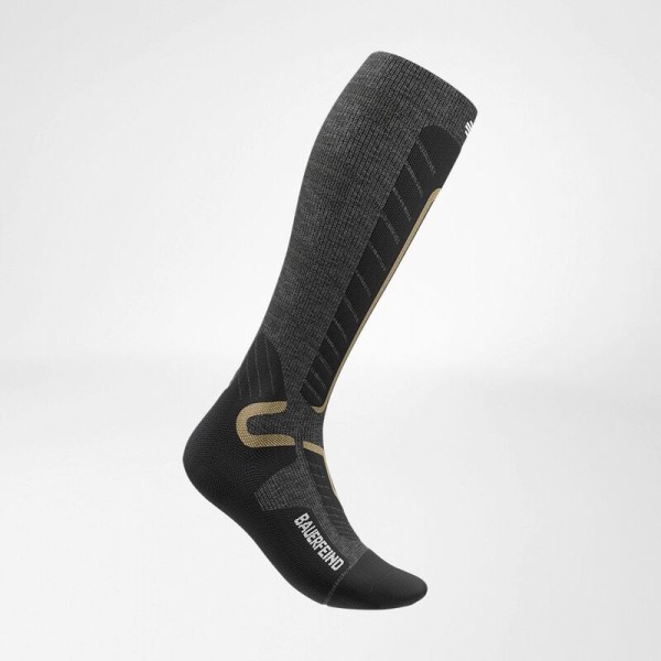 Bauerfeind Ski Alpine Compression Socks - Herren Skisocken Grey