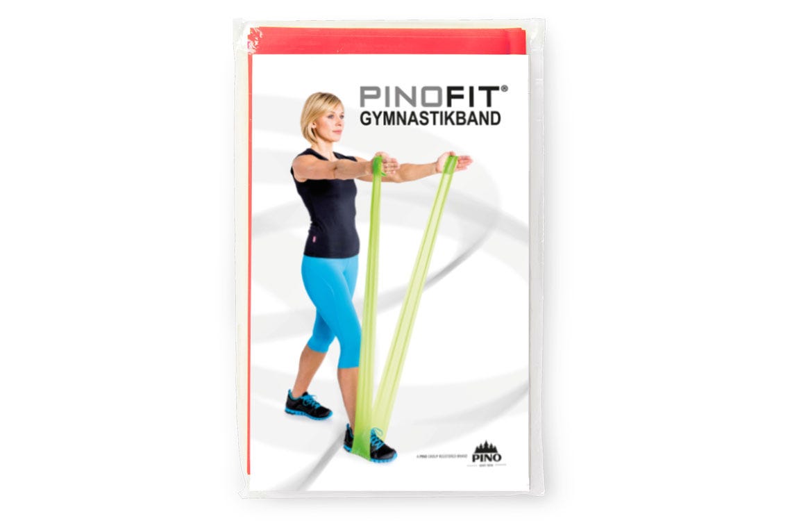 PINOFIT® Gymnastikband Coral / Rot - Widerstand mittel - Länge 2