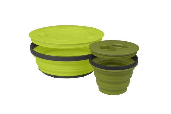 Sea to Summit X-Seal & Go Small Lime / Olive Set Lebensmittelcontainer m. Deckel 1x215ml 1x600ml