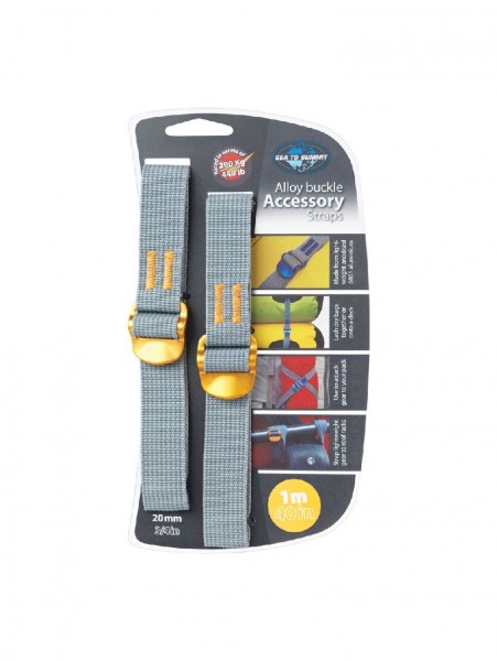 Sea To Summit Alloy Buckle Accessory Strap 20 mm Spanngurt - 1.0 Meter Gold