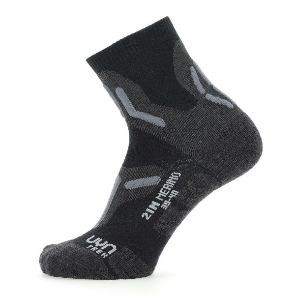 UYN Damen Trekking 2in Merino Socken - S100240-B052 Black/Grey