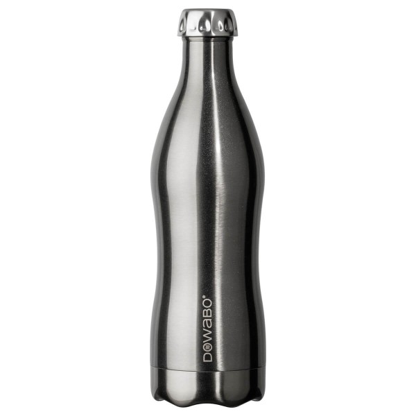 DOWABO Isolierflasche - Edelstahl Flasche - 750 ml Metallic Collection Silver - DO-075-met-sil