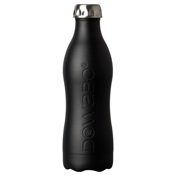 DOWABO einwandige Edelstahl-Flasche - 800 ml Black Sun - DS-08-coc-bla