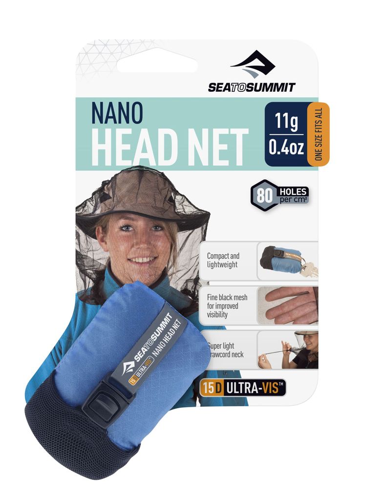 Sea to Summit Nano Mosquito Headnet - Moskitonetz für den Kopf-ANMOSH, Insektenschutz, Reisezubehör & Pflegemittel, Outdoor