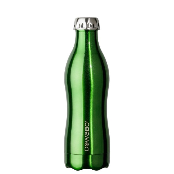 DOWABO Isolierflasche - Edelstahl Flasche - 500 ml Metallic Collection Green - DO-05-met-gre