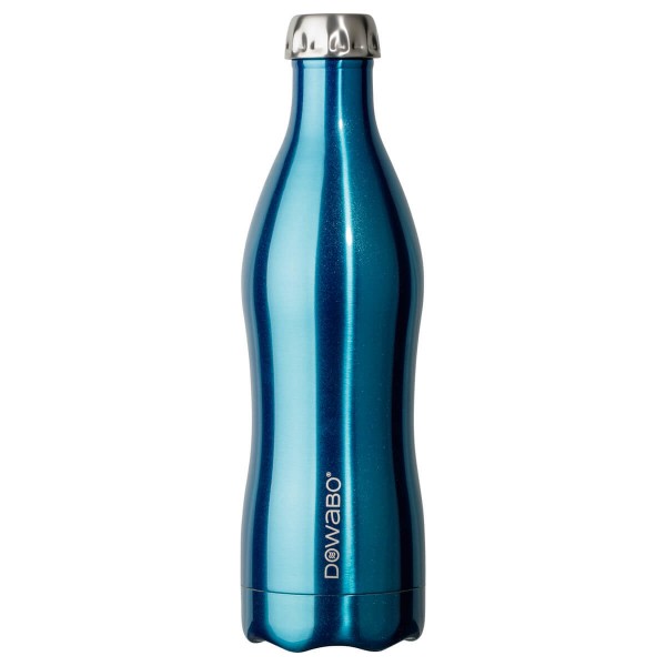 DOWABO Isolierflasche - Edelstahl Flasche - 750 ml Metallic Collection Blue - DO-075-met-blu