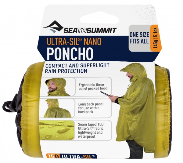 Sea To Summit Ultra Sil Poncho 15D (One Size) - Lime