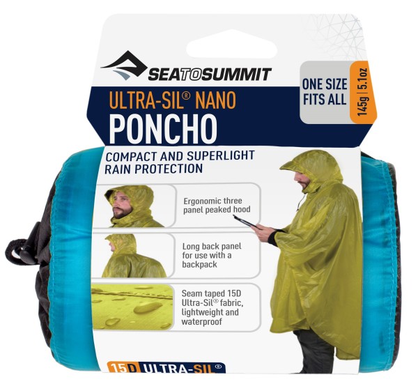 Sea To Summit Ultra Sil Poncho 15D (One Size) - Blau